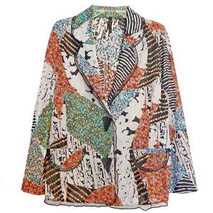 IC COLLECTION Multicolor Abstract Blazer